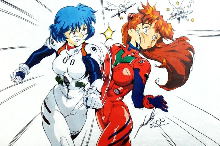 Rei lays the SMACK!DOWN on Asuka! 